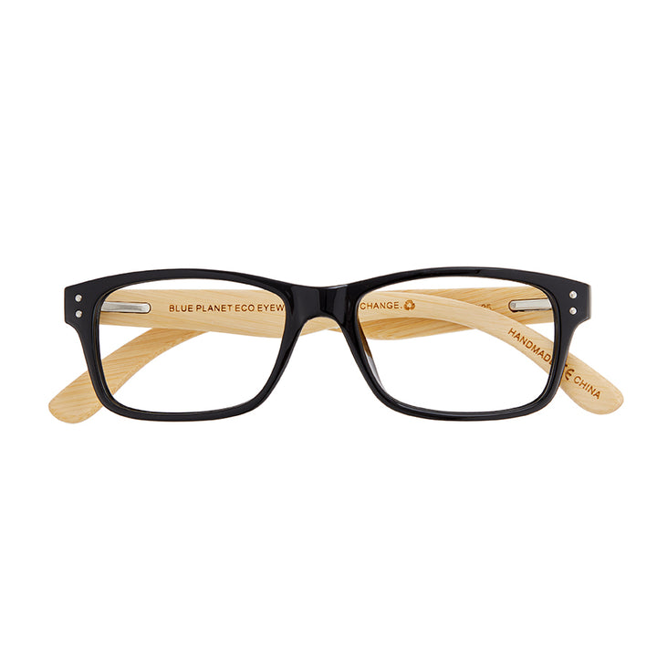 BP20176 - Fremont - Black / Bamboo / Blue Light Filtering Reader Lens