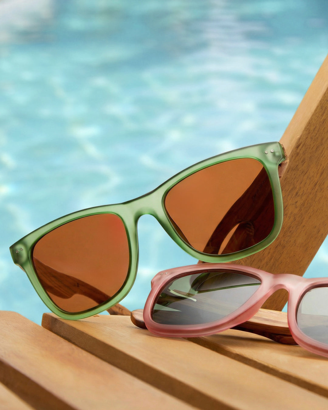 BP10161 NEW Grant- Matte Green/Walnut Wood - Brown Polarized