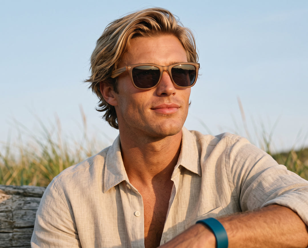 BP10162 NEW Grant- Matte Brown/Walnut Wood - Smoke Polarized