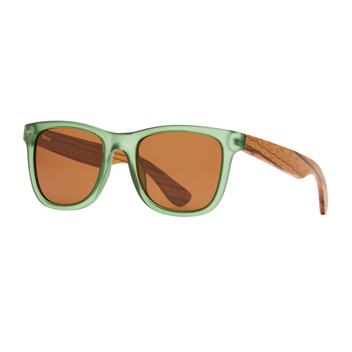 BP10161 NEW Grant- Matte Green/Walnut Wood - Brown Polarized