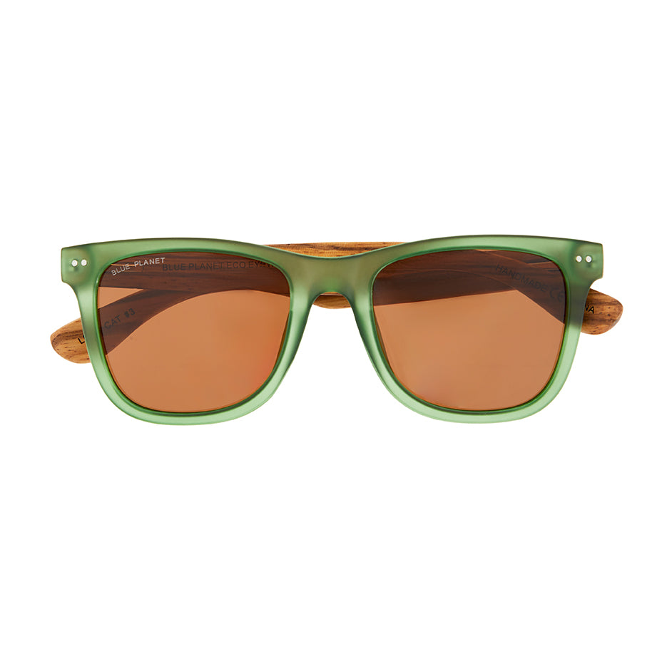 BP10161 NEW Grant- Matte Green/Walnut Wood - Brown Polarized