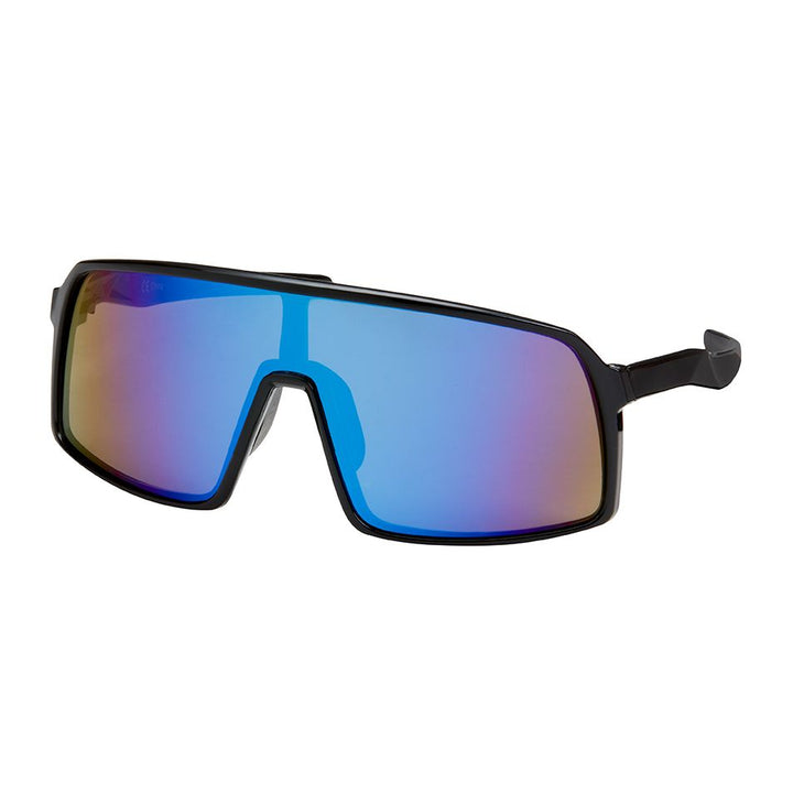 1293 Shields-Oversized Shield Mirror Lens Sunglasses
