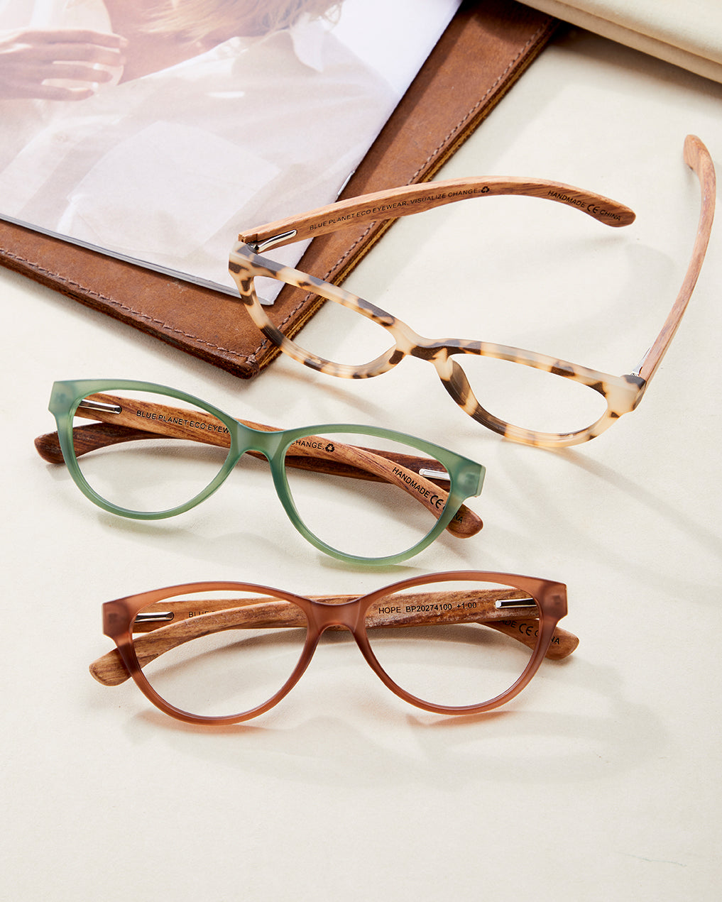 BP20274- NEW Hope Matte Brown  / Walnut Wood / Blue Light