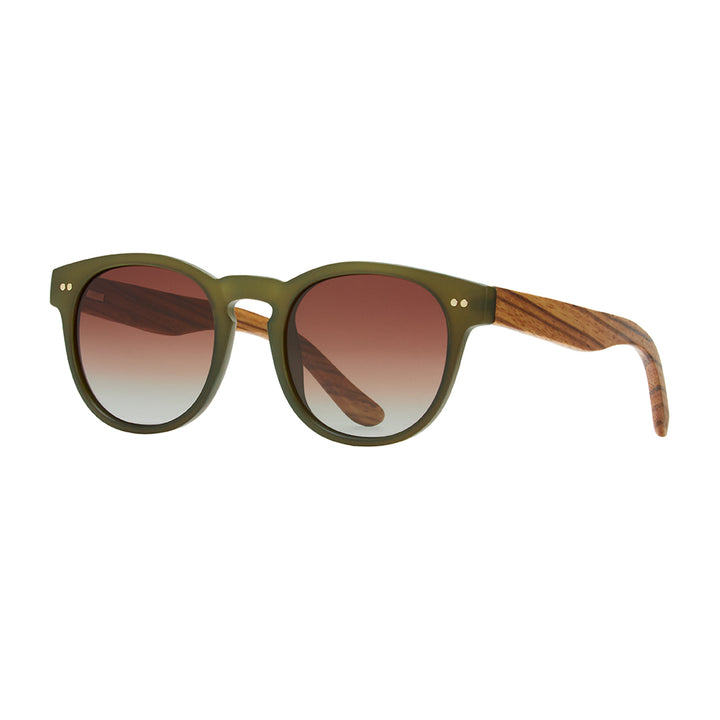 BP10171 NEW Indie - Matte Olive/Walnut Wood- Brown Polarized
