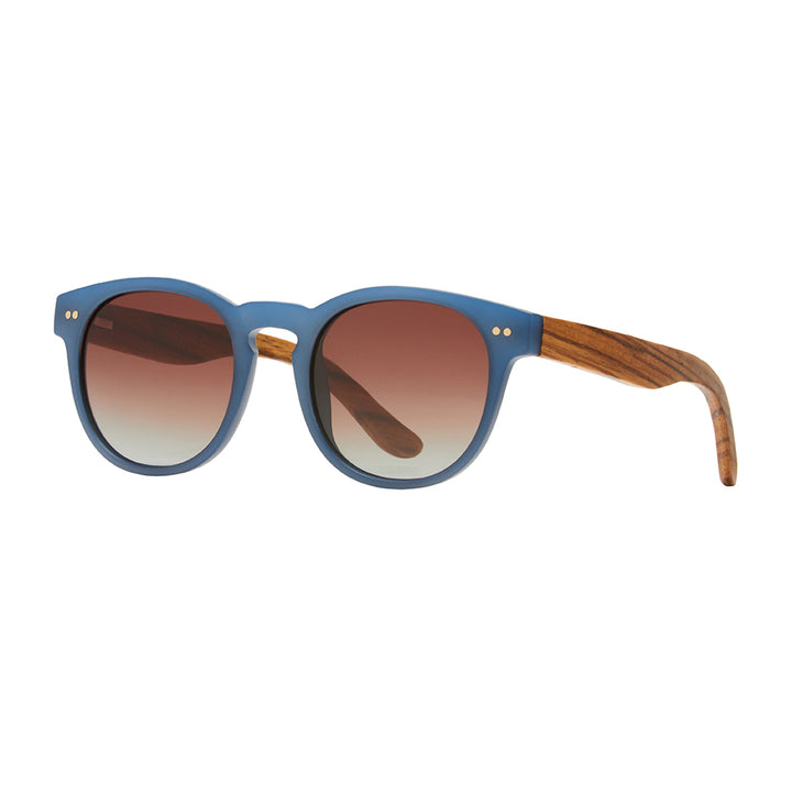 BP10172 NEW Indie - Matte Blue/Walnut Wood- Smoke Polarized