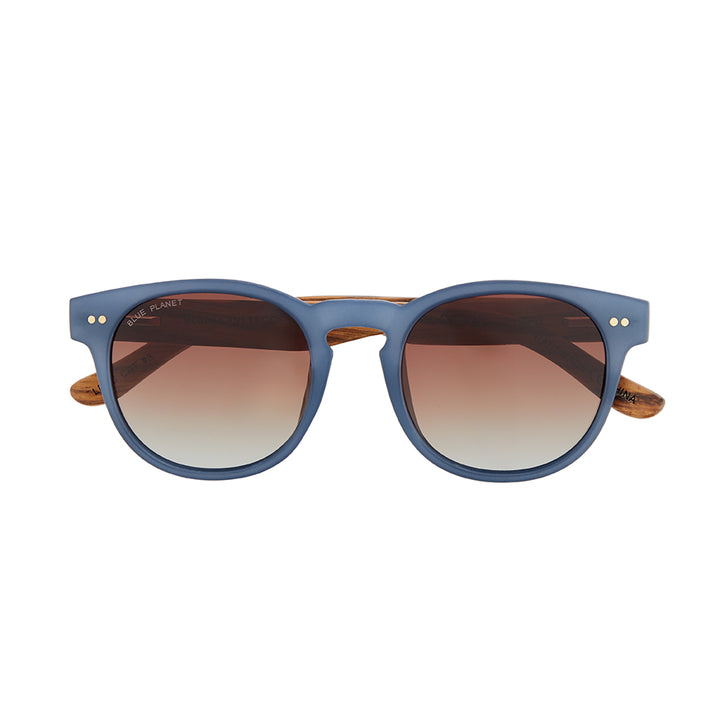 BP10172 NEW Indie - Matte Blue/Walnut Wood- Smoke Polarized