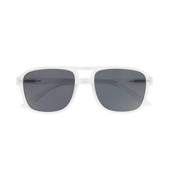 BP10453 NEW JAX Matte Clear/Smoke Polarized Sunglasses