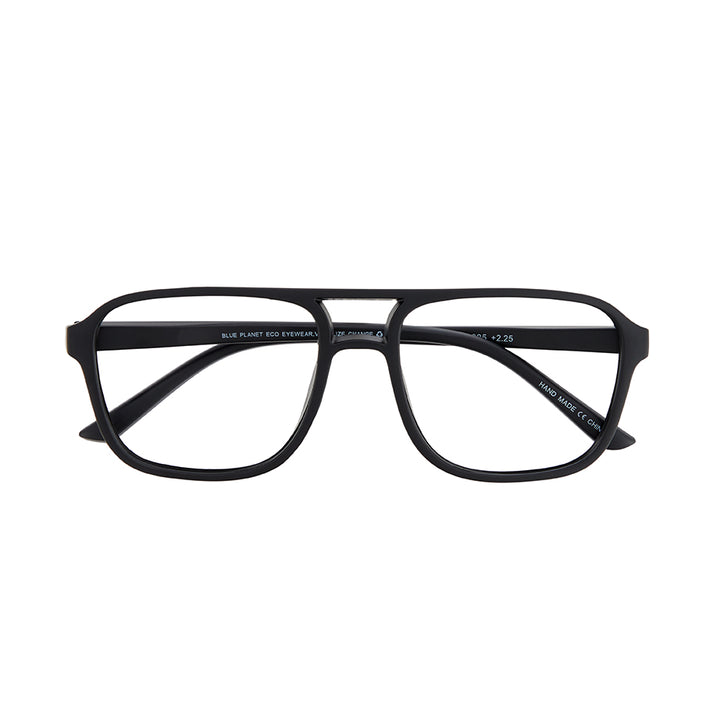 BP20392 - NEW Jax Aviator Black Tortoise Blue Light Reader