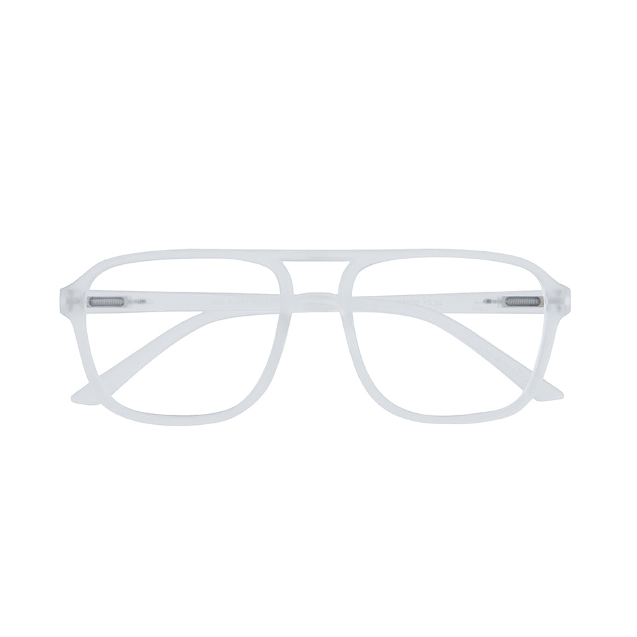 BP20393 - NEW Jax Aviator Matte Clear Blue Light Reader