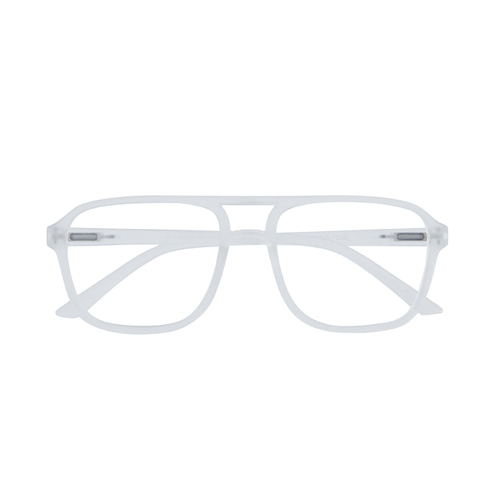 BP20393 - NEW Jax Aviator Matte Clear Blue Light Reader