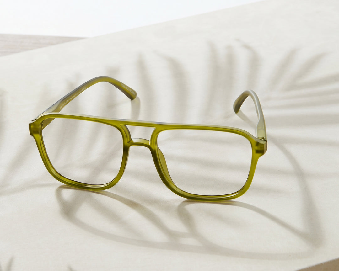 BP20394 - NEW Jax Aviator Matte Green - Blue Light Reader
