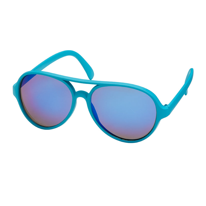 K6894 Kids - Pop Color Aviator Color Sunglasses