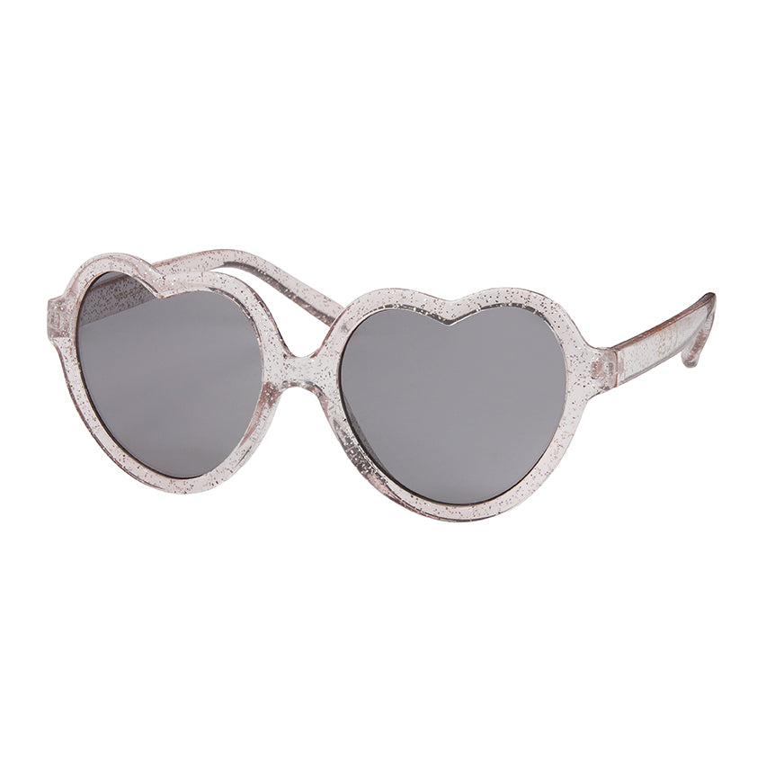 K1967 -NEW- Kids - Bubble Glitter Heart Sunglass
