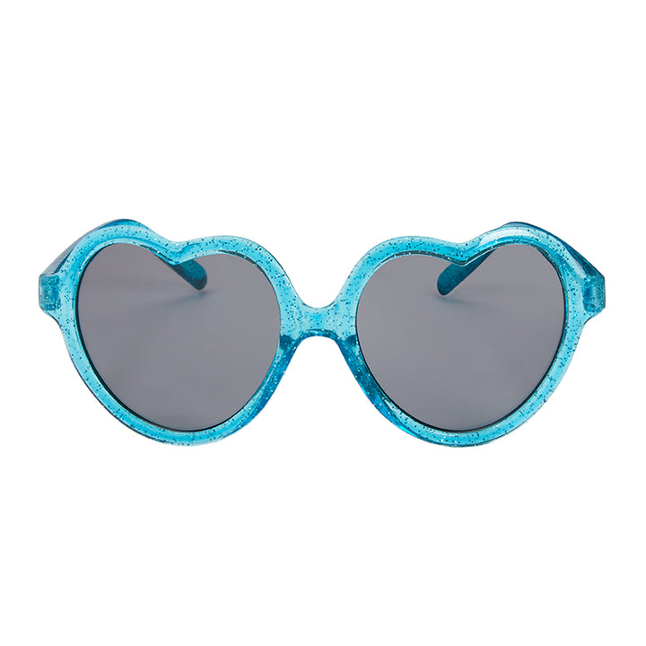K1967 -NEW- Kids - Bubble Glitter Heart Sunglass