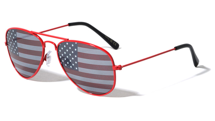 K1776 Kids - Flag Aviator Sunglasses