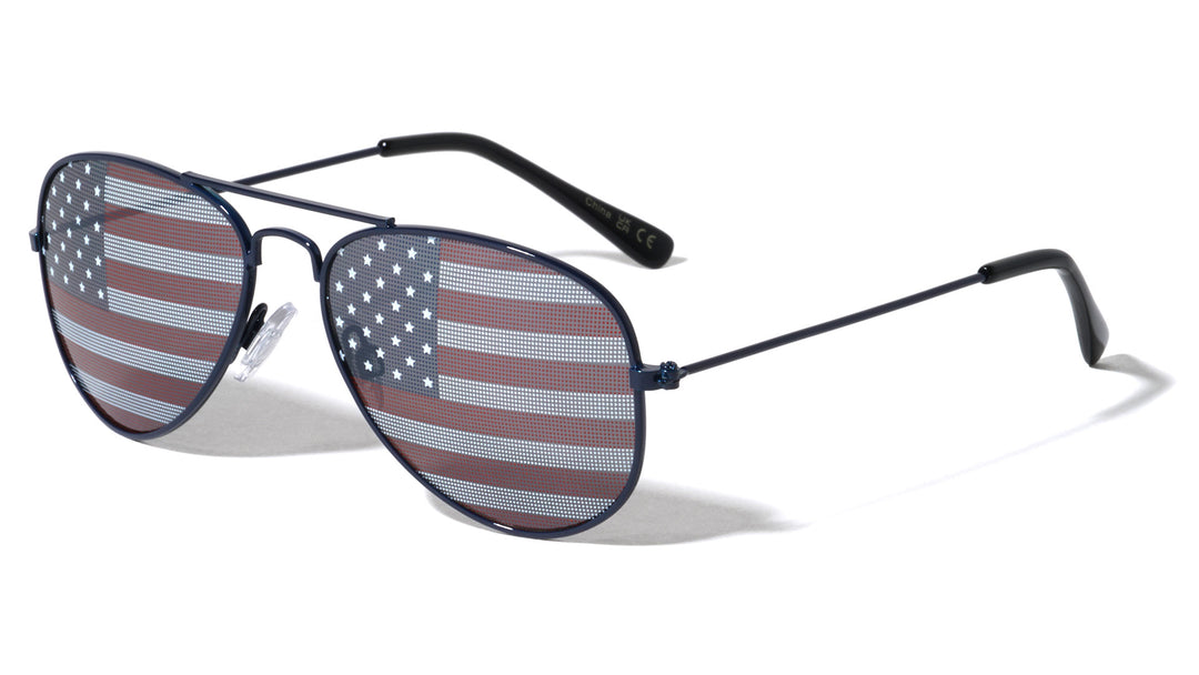 K1776 Kids - Flag Aviator Sunglasses