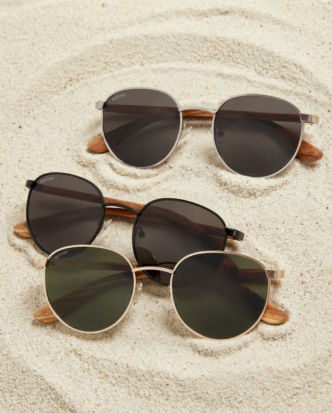 BP10113 - NEW Liam Matte Silver / Walnut Wood / Smoke Pol