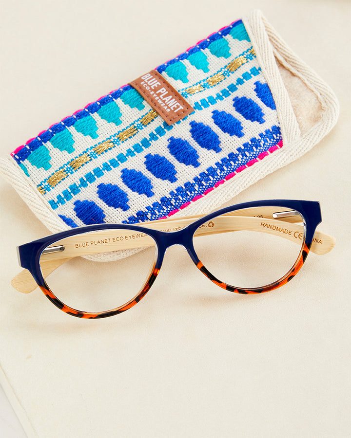 BP20148- NEW Lucia Reader BlueTo AmberTort/Bamboo