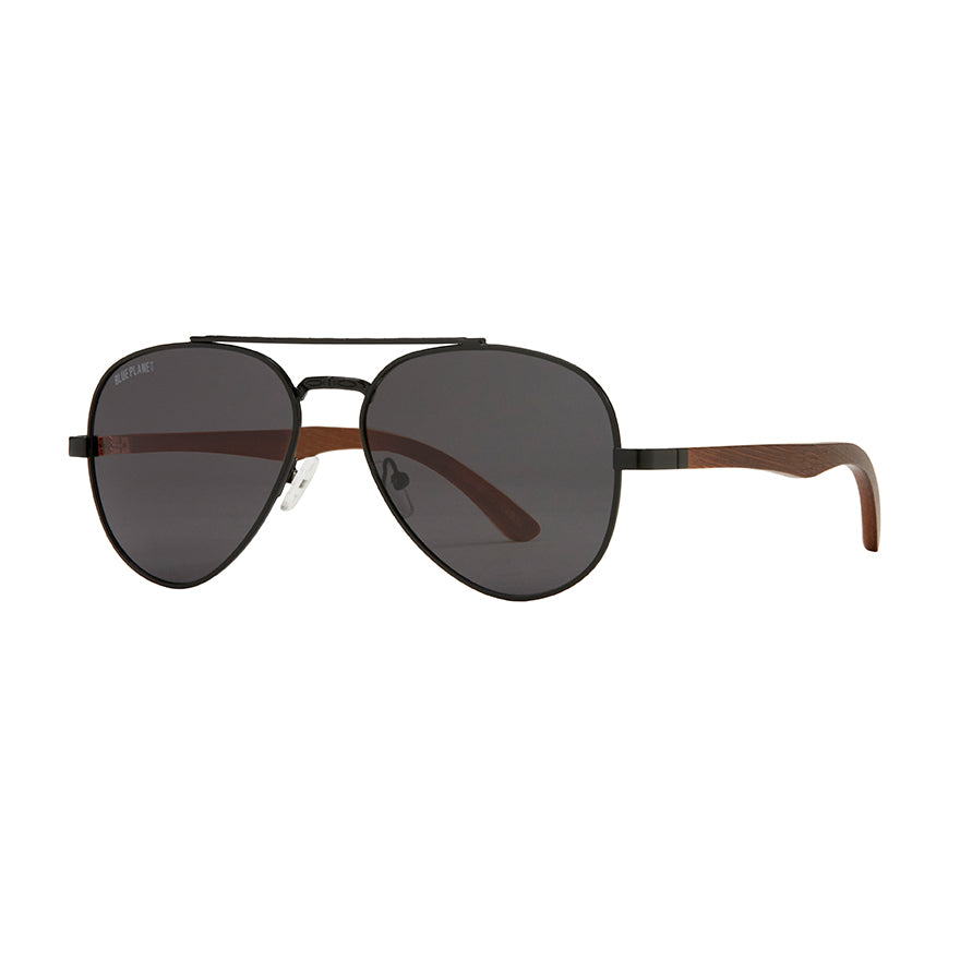 BP10366 - NEW Mav Matt Onyx / Walnut Wood / Smoke Polarized