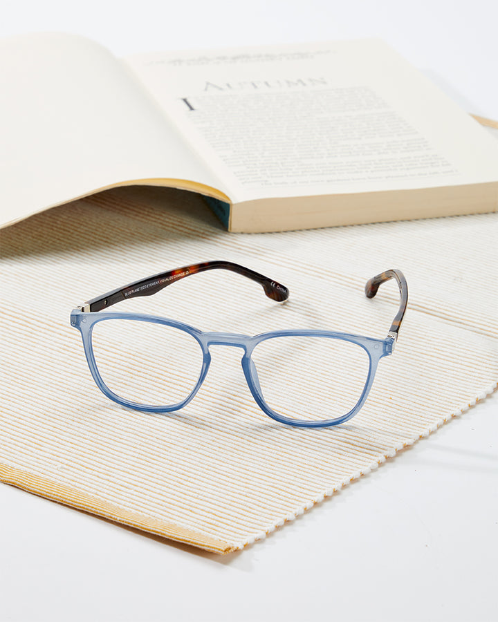 BP20473 NEW Mel  -Light Blue/Brown Tortoise - Blue Light
