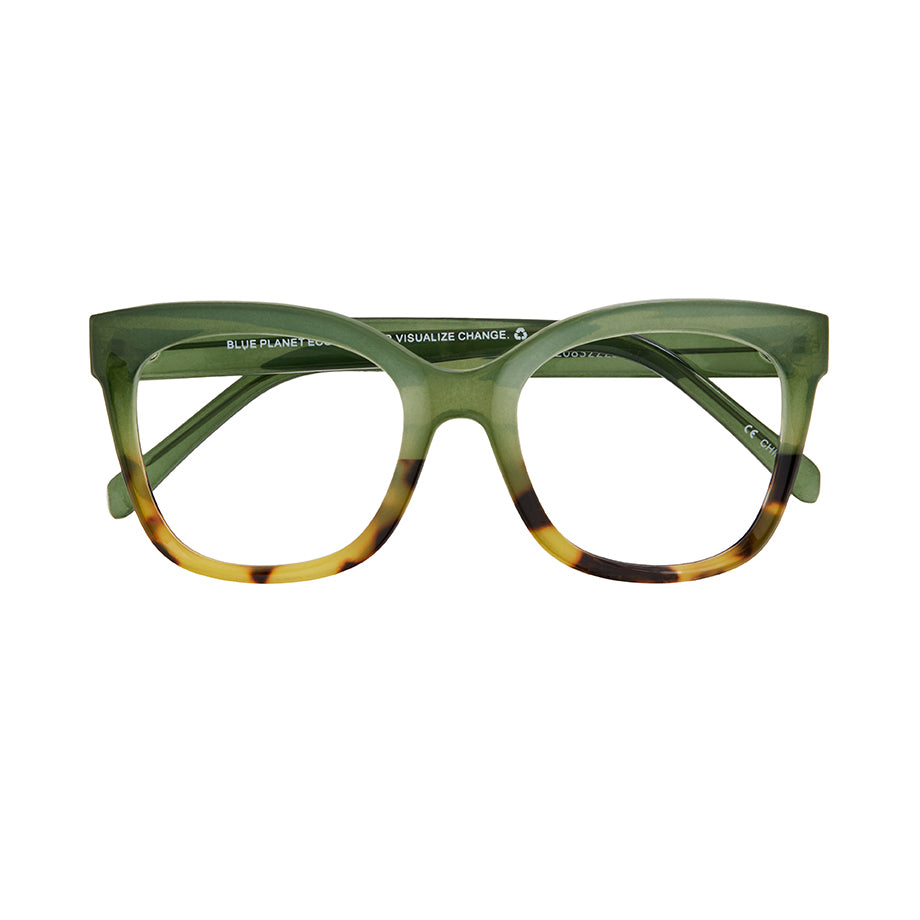 BP20832 - Morgan - Green / Brown Tortoise / Blue Light Filtering Lens