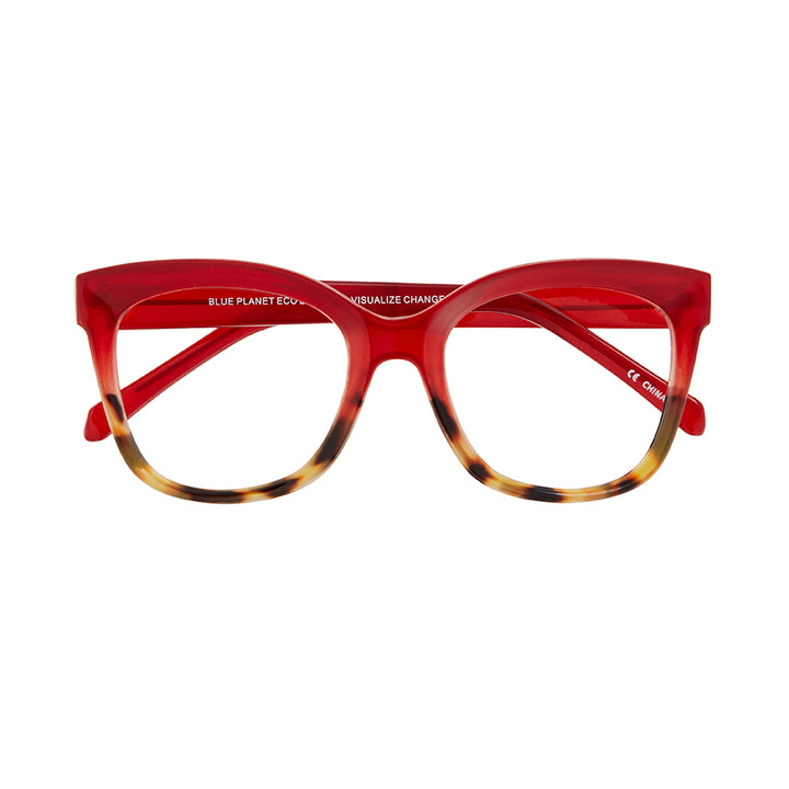 BP20834 - Morgan - Red / Brown Tortoise / Blue Light Filtering Lens