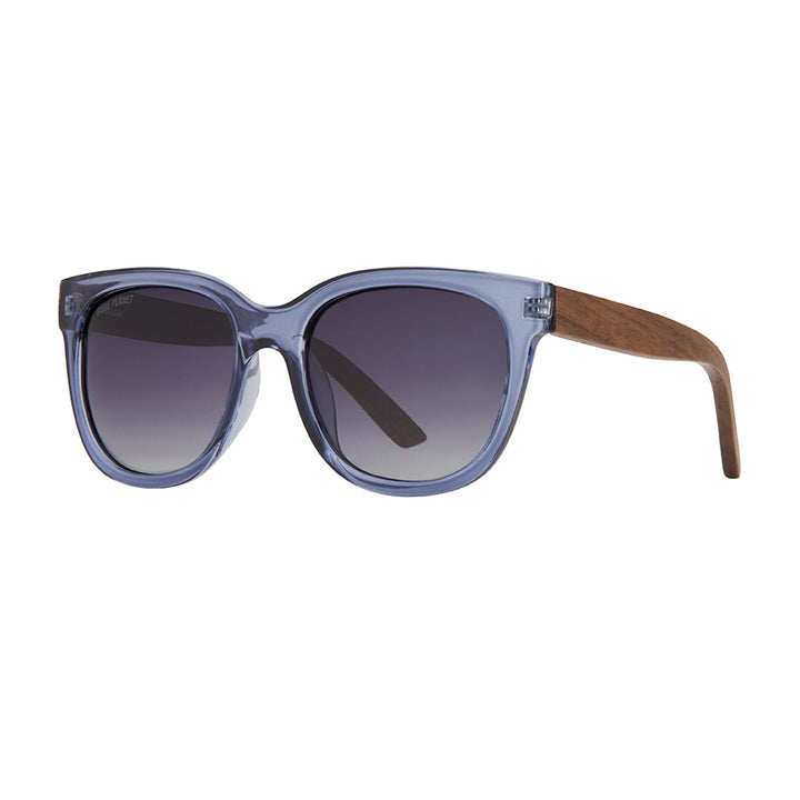 BP10341 - Nara - Crystal Blue / Walnut Wood / Gradient Grey Polarized Lens