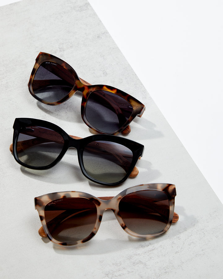 BP19756 NEW Nora Onyx /Wood / Gradient Smoke Polarized