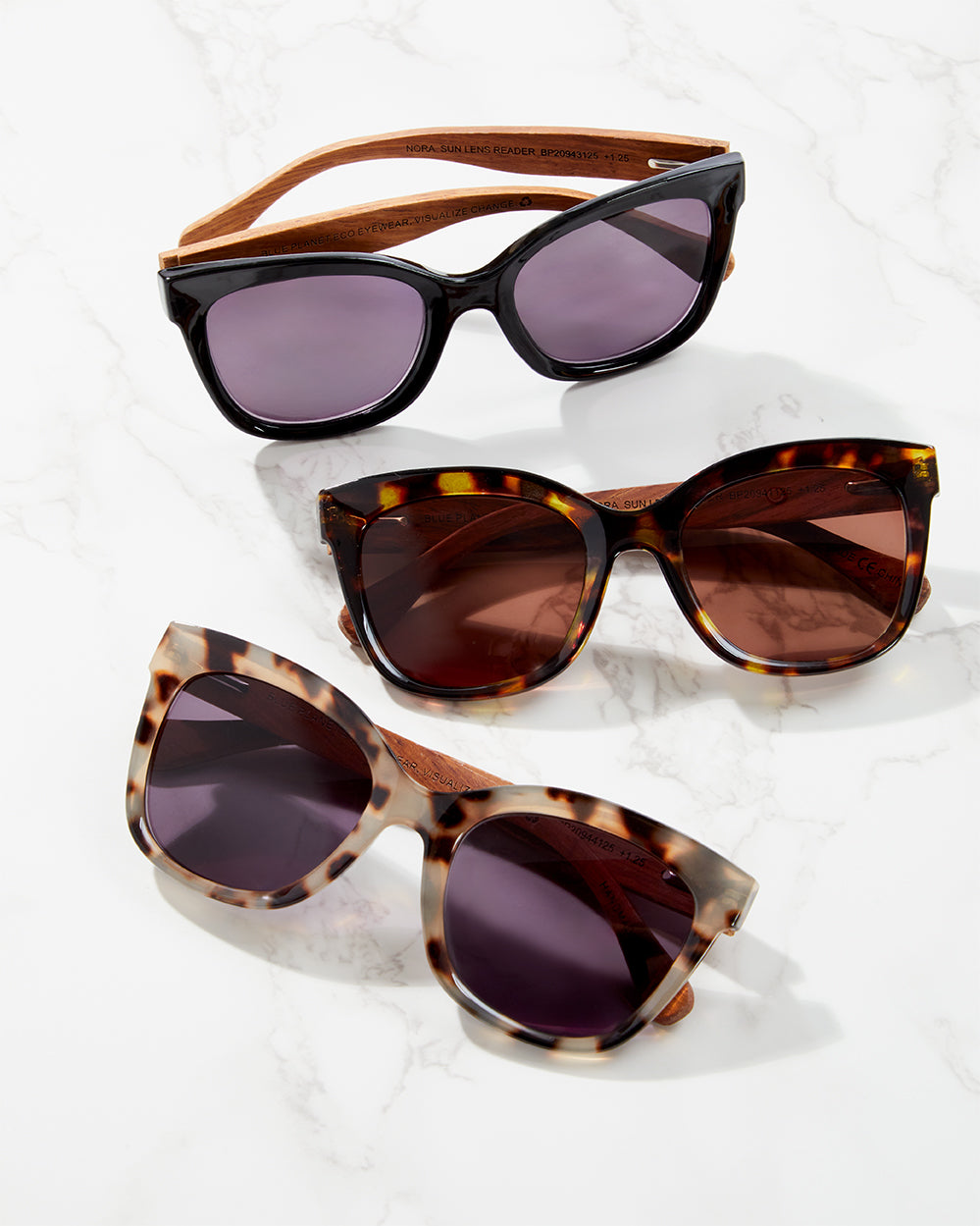 BP19755 - Nora - Beige / Walnut Wood / Gradient Brown Polarized Lenses