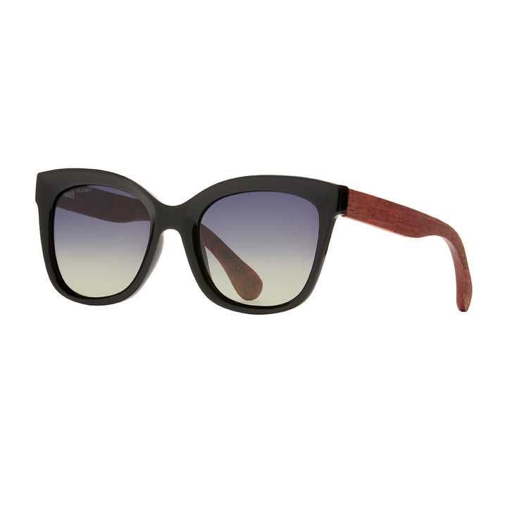 BP19756 NEW Nora Onyx /Wood / Gradient Smoke Polarized