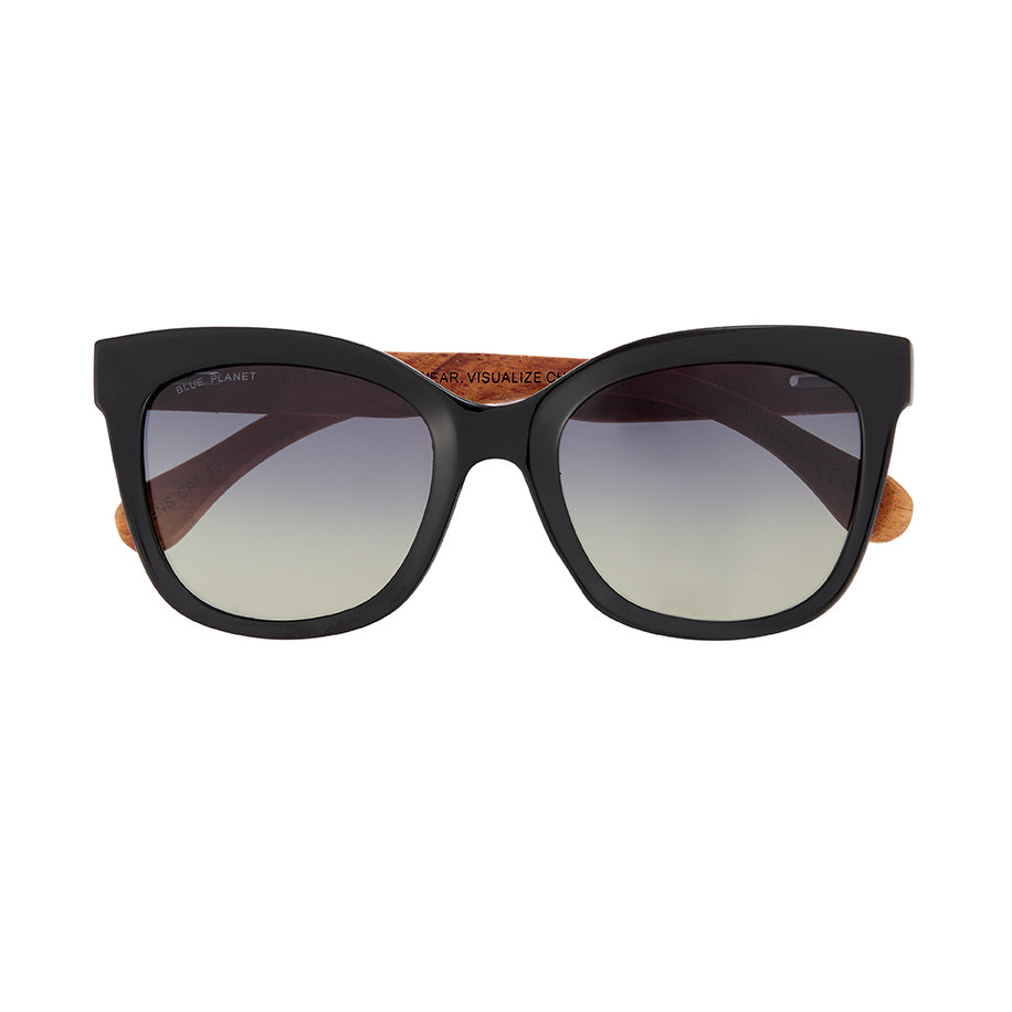 BP19756 NEW Nora Onyx /Wood / Gradient Smoke Polarized