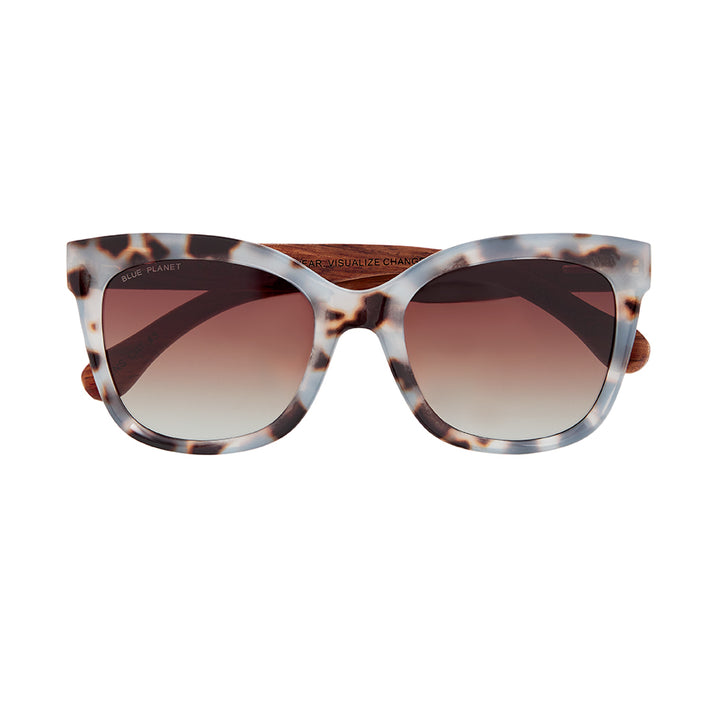 BP19757 NEW Nora Blue Tort /Wood / Gradient Brown Polarized