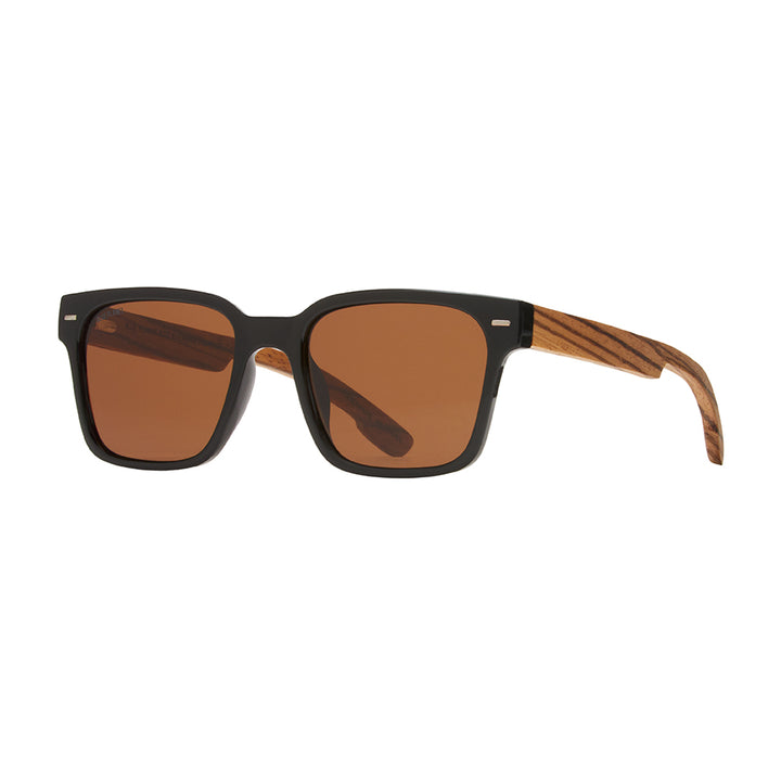 BP10101 NEW Oliver Onyx/Walnut Wood Brown Polarized