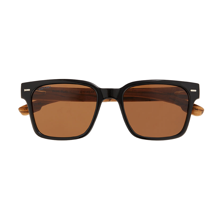 BP10101 NEW Oliver Onyx/Walnut Wood Brown Polarized