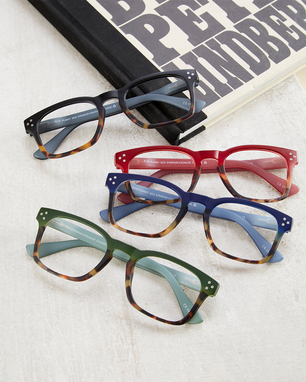 BP20462 NEW Parker -Matte Green /Brown Tortoise - Blue Light