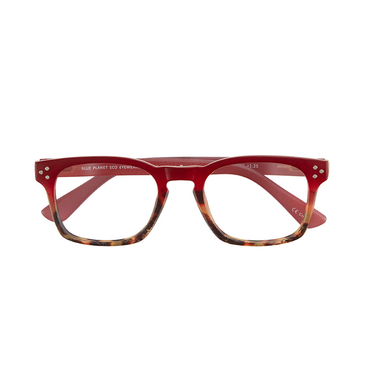 BP20461 NEW Parker -Matte Red /Brown Tortoise - Blue Light