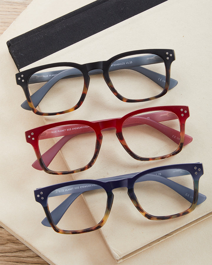BP20463 NEW Parker -Matte Blue /Brown Tortoise - Blue Light