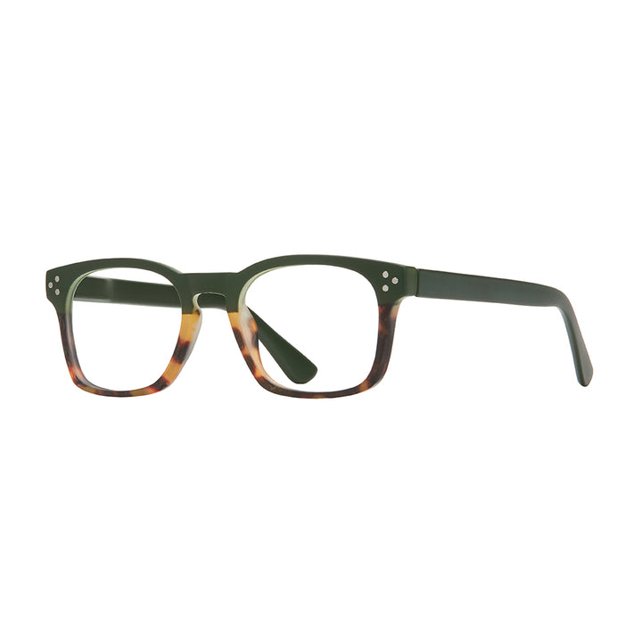 BP20462 NEW Parker -Matte Green /Brown Tortoise - Blue Light