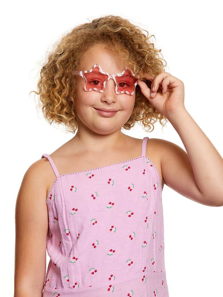K6899 Kids - Stripe Star Frame Sunglasses