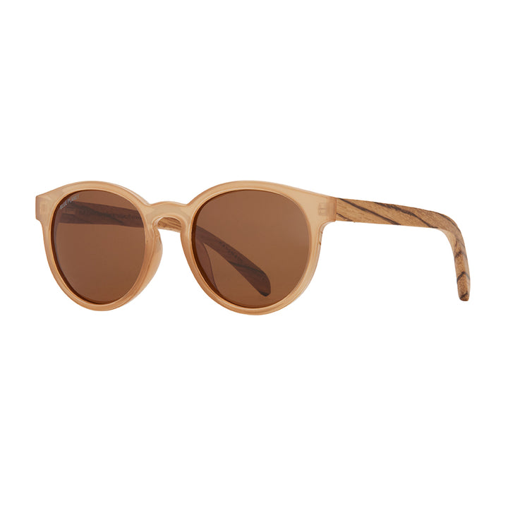 BP19594 - Reagan- Mocha / Zebra Wood/ Brown Polarized Lenses