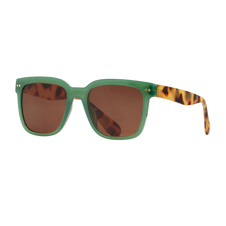 BP20993 NEW Reece Sun - Green/Honey Tort - Brown Tinted Lens