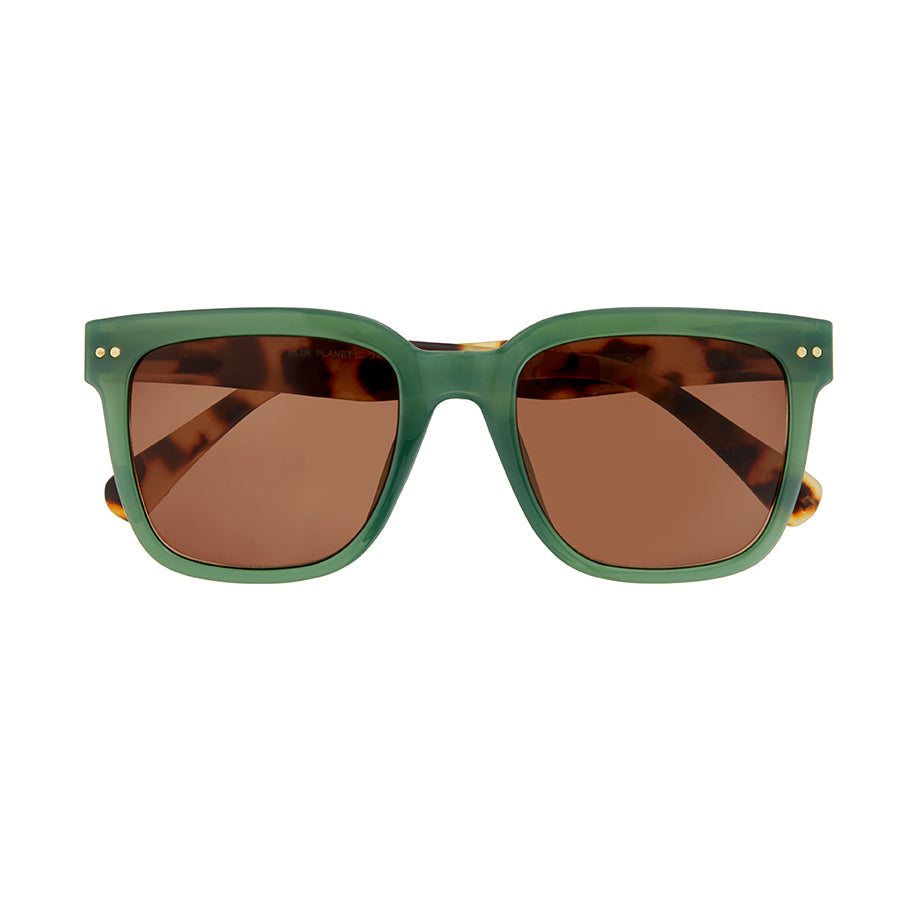 BP20993 NEW Reece Sun - Green/Honey Tort - Brown Tinted Lens