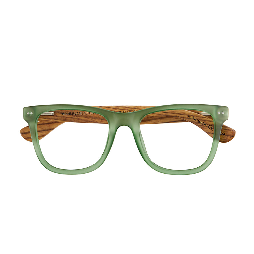 BP20865 NEW - Seaglass-Matte Green/Zebra Wood / Blue Light