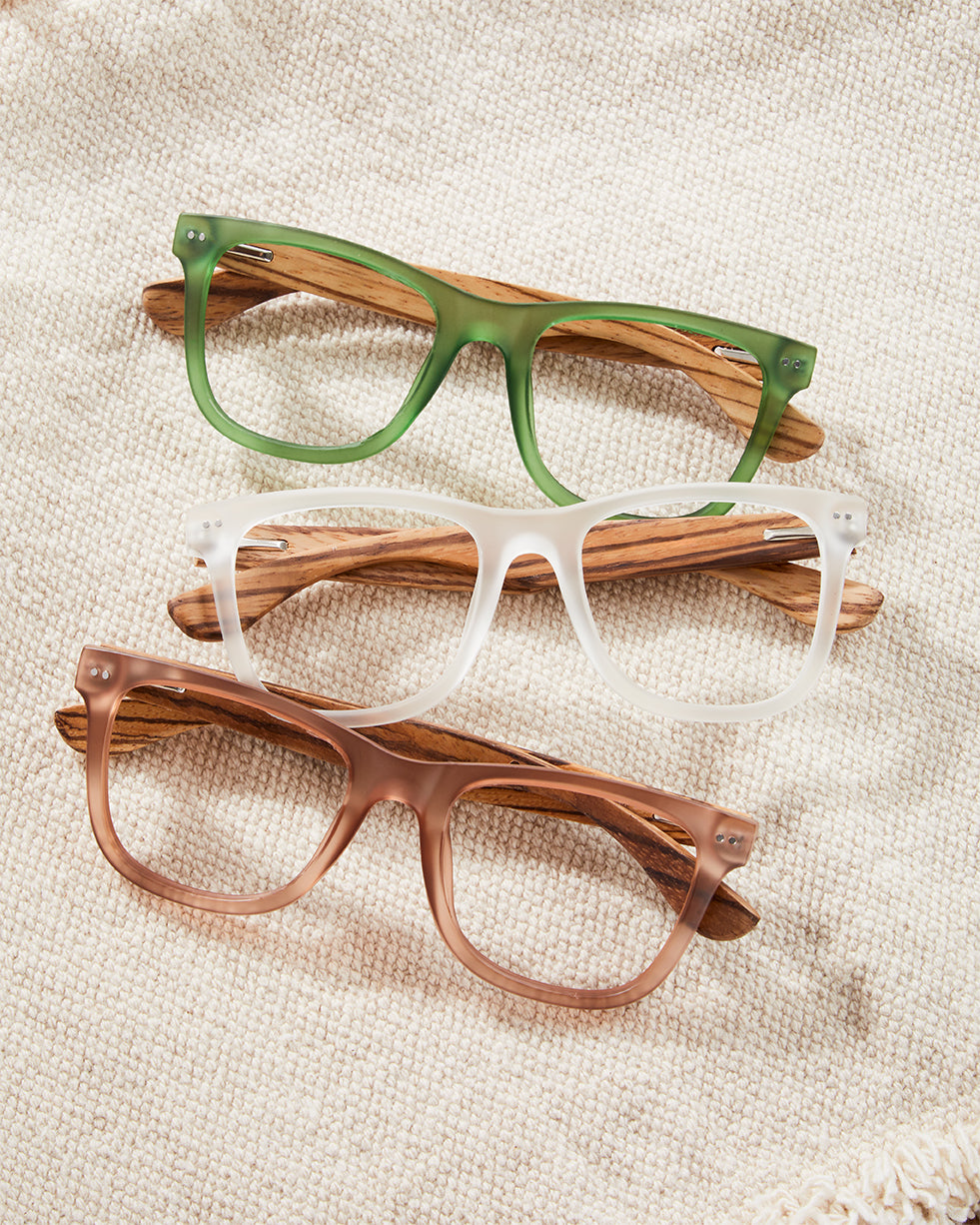 BP20865 NEW - Seaglass-Matte Green/Zebra Wood / Blue Light