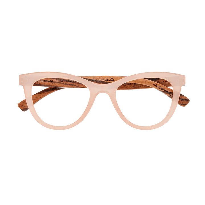 BP20223 - Sunny - Milky Rose / Zebra Wood / Blue Light Filtering Reader Lens