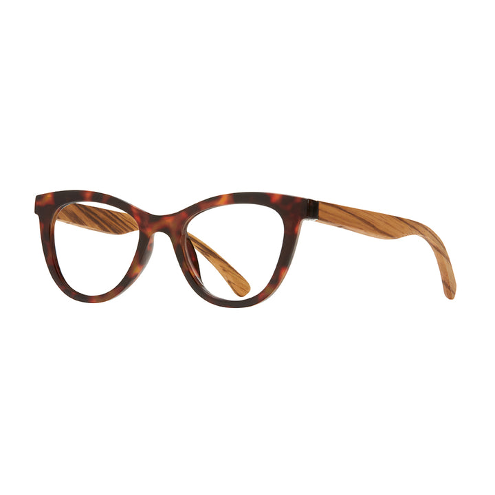 BP20225 NEW Sunny - Brown Tortoise /Zebra Wood / Blue Light