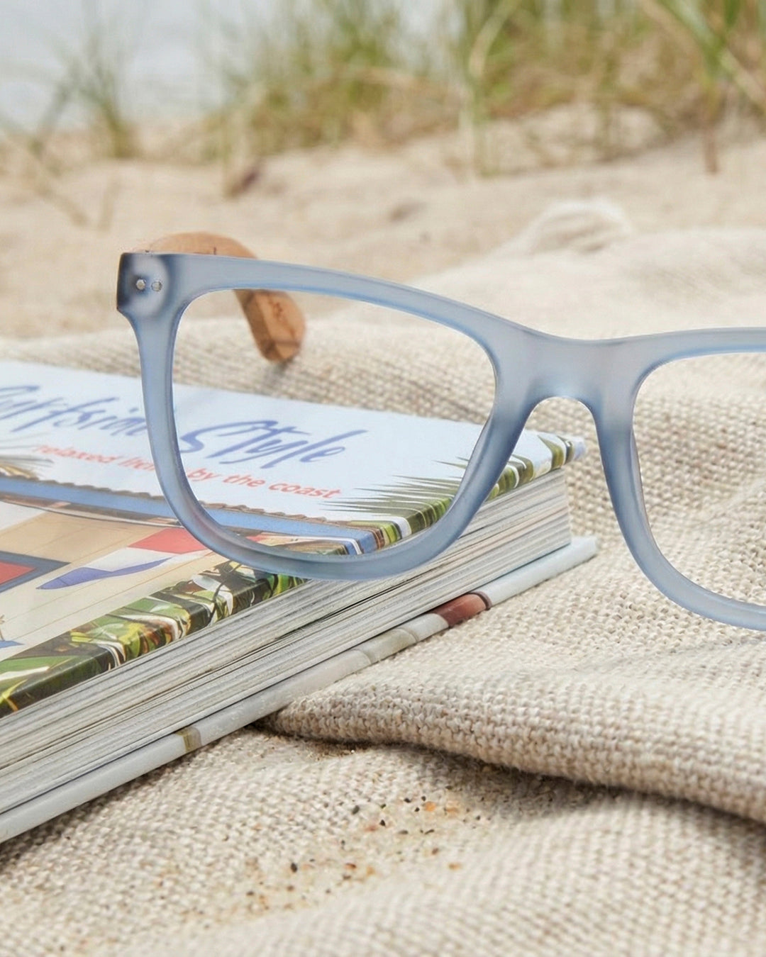 BP20861-Seaglass - Matte Light Blue / Zebra Wood