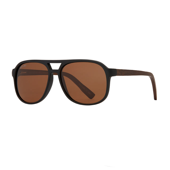 BP10351 - Weston - Matte Black / Brown Bamboo / Brown Polarized Lenses