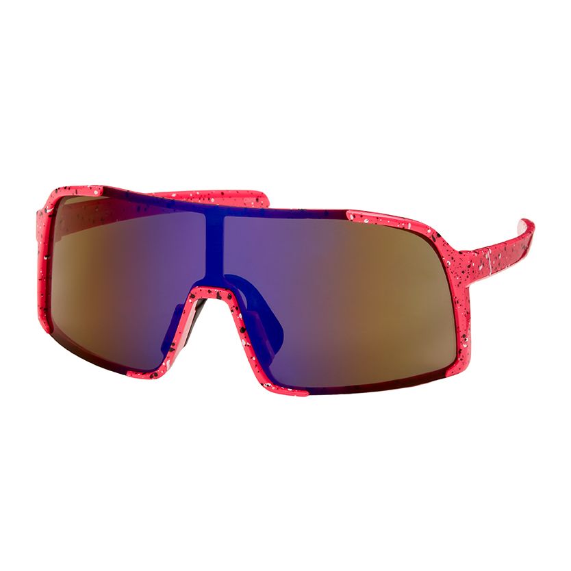1281 Shields-Paint Splatter Shield Lens Sunglasses
