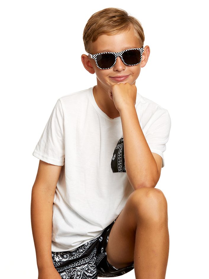 K6909 Kids - Checker Color Sunglasses